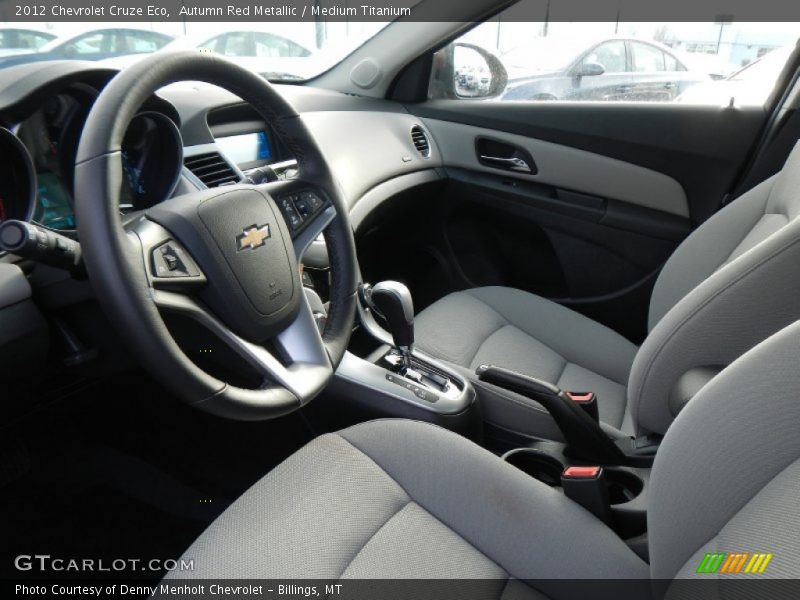 Autumn Red Metallic / Medium Titanium 2012 Chevrolet Cruze Eco