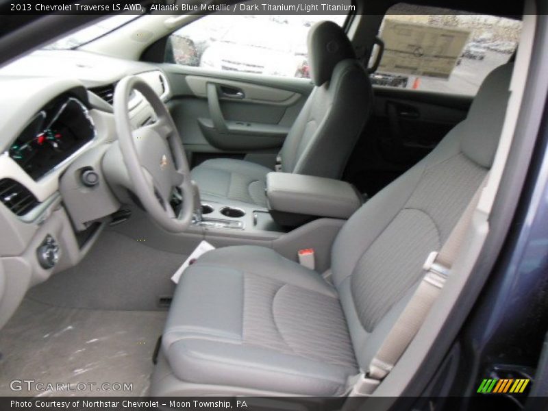 Atlantis Blue Metallic / Dark Titanium/Light Titanium 2013 Chevrolet Traverse LS AWD