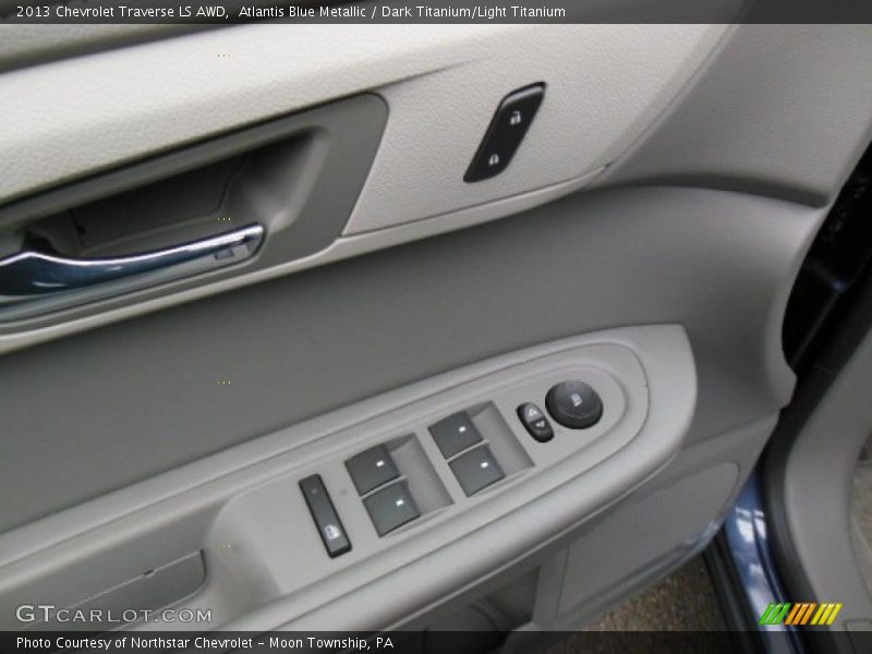 Atlantis Blue Metallic / Dark Titanium/Light Titanium 2013 Chevrolet Traverse LS AWD