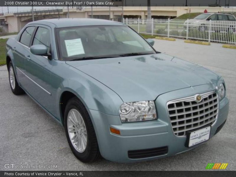 Clearwater Blue Pearl / Dark Slate Gray 2008 Chrysler 300 LX