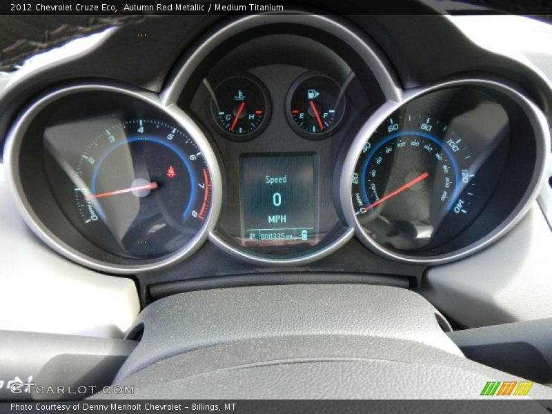 Autumn Red Metallic / Medium Titanium 2012 Chevrolet Cruze Eco