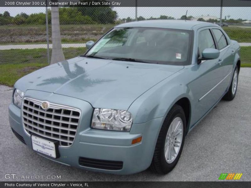 Clearwater Blue Pearl / Dark Slate Gray 2008 Chrysler 300 LX
