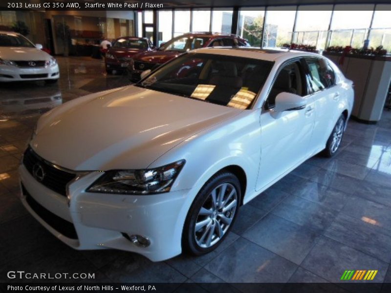 Starfire White Pearl / Flaxen 2013 Lexus GS 350 AWD