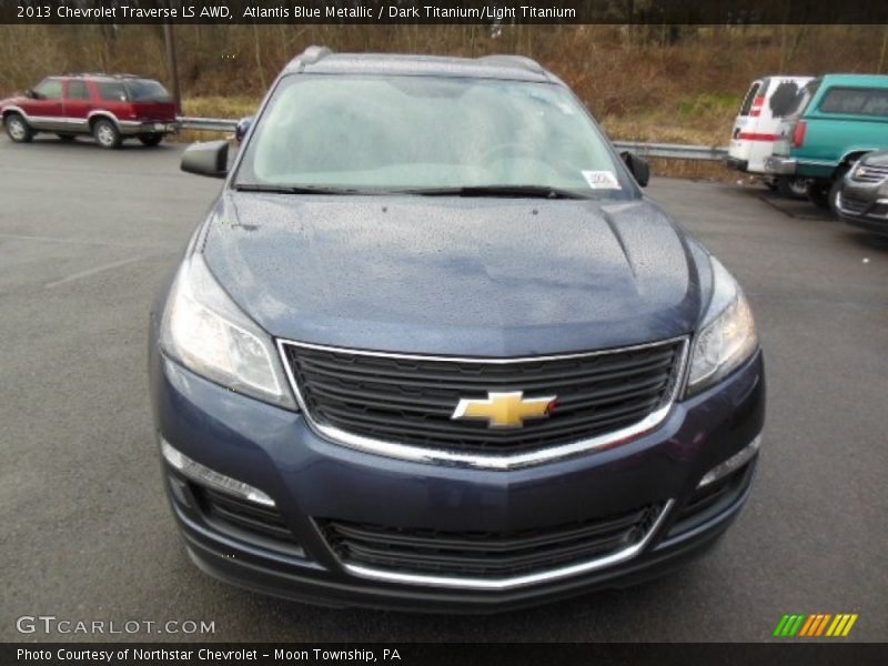 Atlantis Blue Metallic / Dark Titanium/Light Titanium 2013 Chevrolet Traverse LS AWD