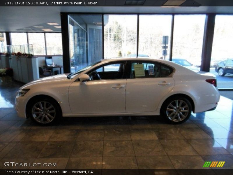 Starfire White Pearl / Flaxen 2013 Lexus GS 350 AWD