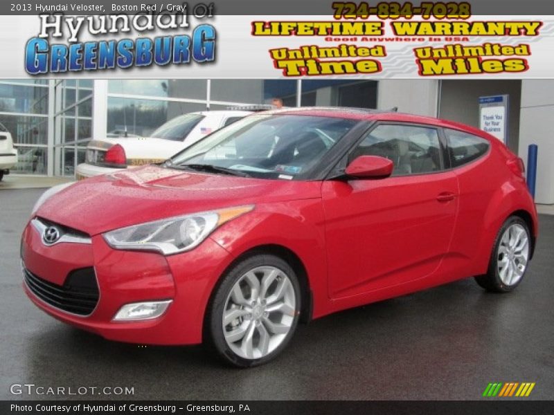 Boston Red / Gray 2013 Hyundai Veloster
