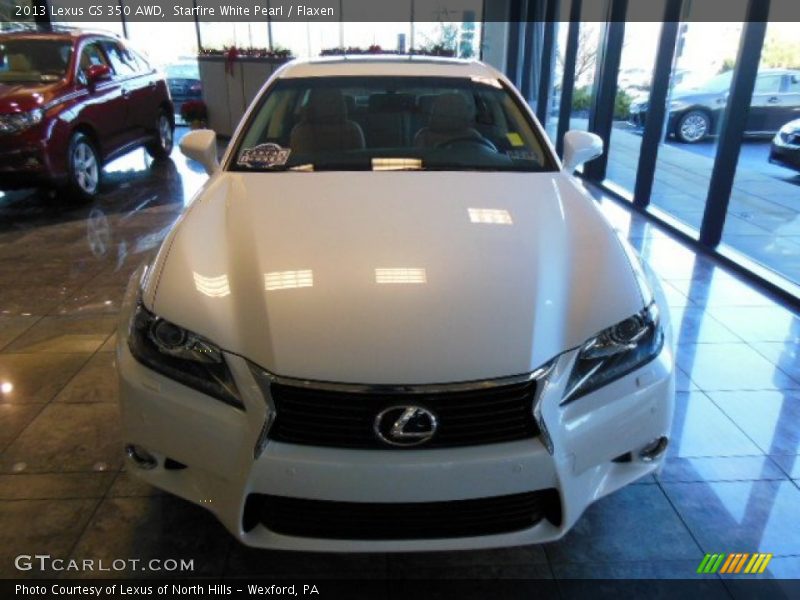 Starfire White Pearl / Flaxen 2013 Lexus GS 350 AWD