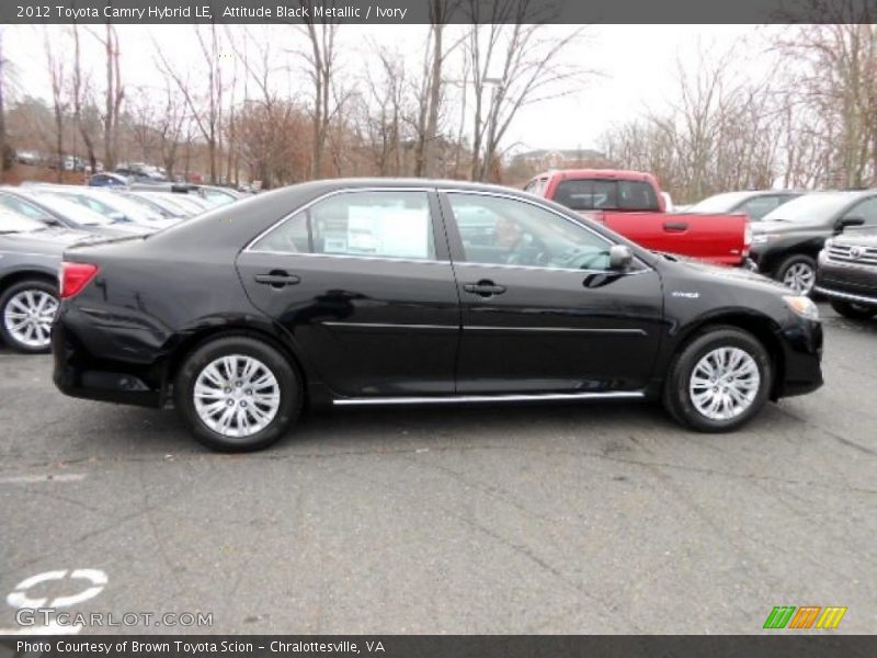 Attitude Black Metallic / Ivory 2012 Toyota Camry Hybrid LE