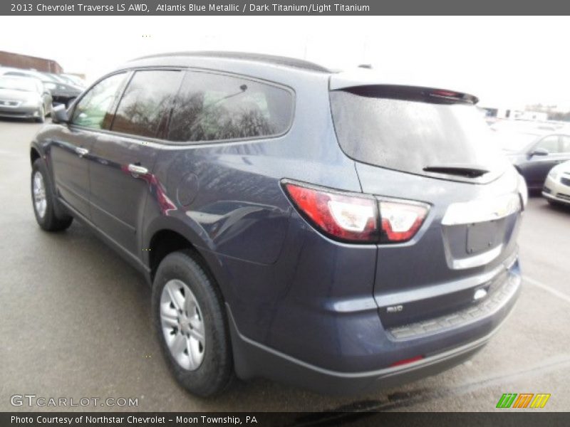 Atlantis Blue Metallic / Dark Titanium/Light Titanium 2013 Chevrolet Traverse LS AWD