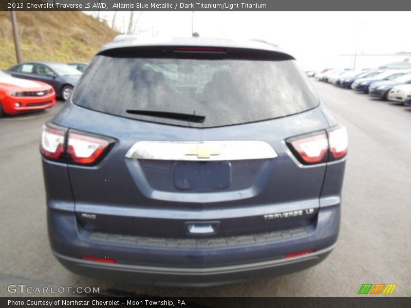 Atlantis Blue Metallic / Dark Titanium/Light Titanium 2013 Chevrolet Traverse LS AWD