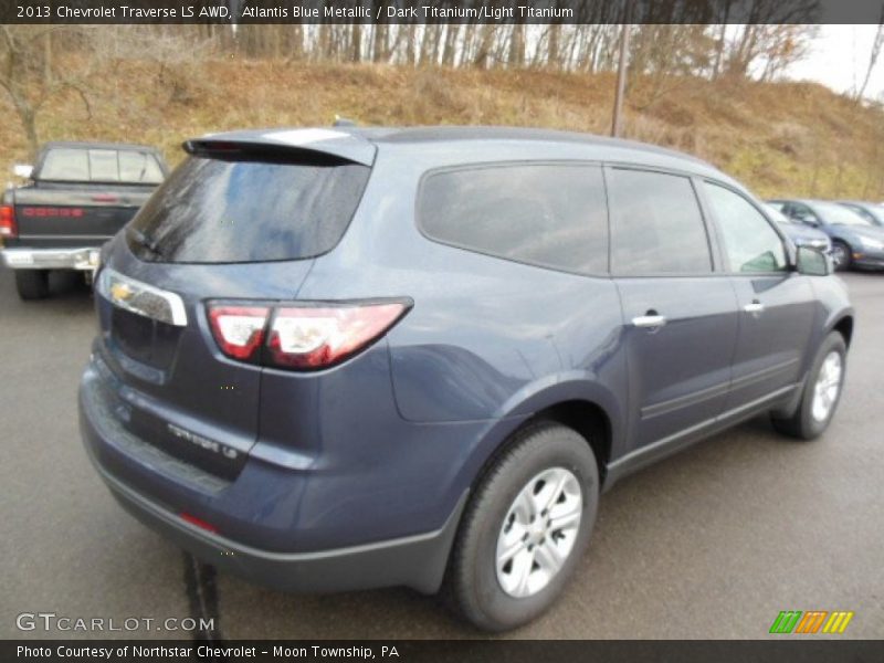 Atlantis Blue Metallic / Dark Titanium/Light Titanium 2013 Chevrolet Traverse LS AWD
