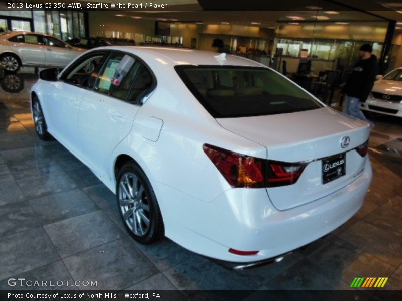 Starfire White Pearl / Flaxen 2013 Lexus GS 350 AWD