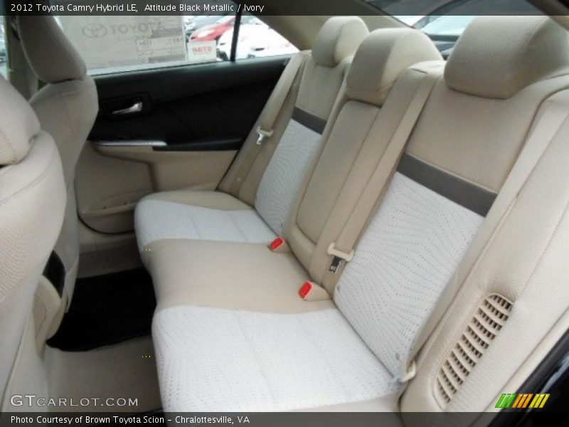 Rear Seat of 2012 Camry Hybrid LE