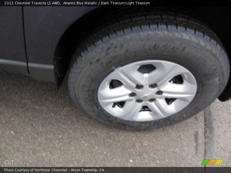 Atlantis Blue Metallic / Dark Titanium/Light Titanium 2013 Chevrolet Traverse LS AWD