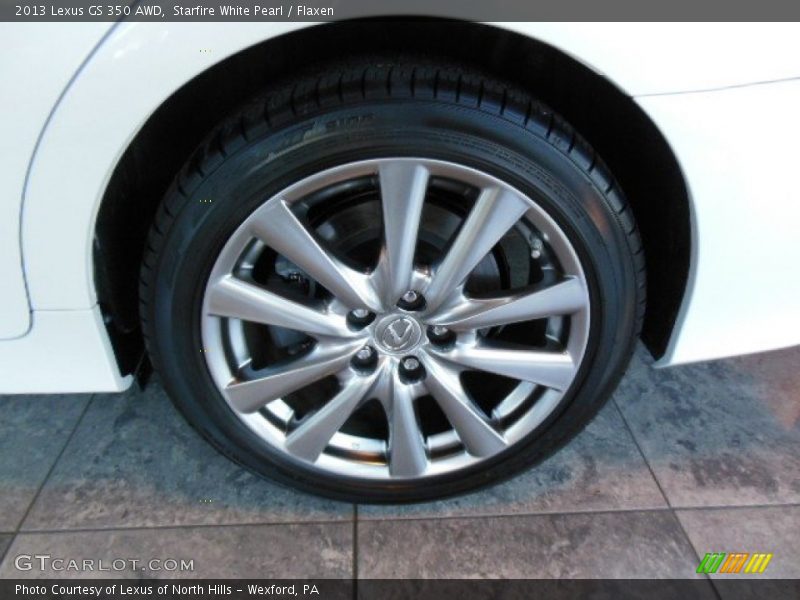 Starfire White Pearl / Flaxen 2013 Lexus GS 350 AWD