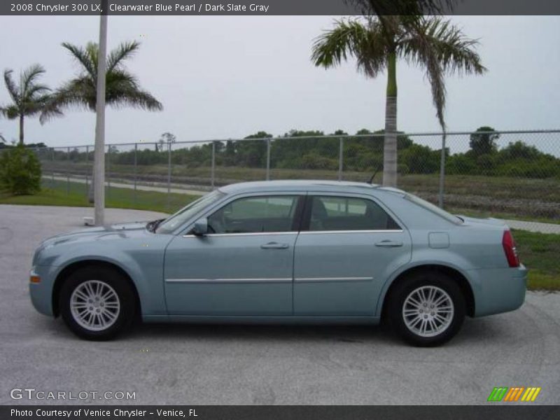 Clearwater Blue Pearl / Dark Slate Gray 2008 Chrysler 300 LX