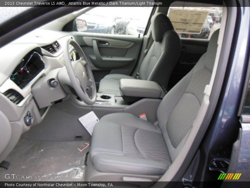 Atlantis Blue Metallic / Dark Titanium/Light Titanium 2013 Chevrolet Traverse LS AWD