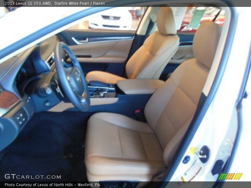 Starfire White Pearl / Flaxen 2013 Lexus GS 350 AWD
