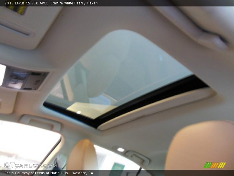 Starfire White Pearl / Flaxen 2013 Lexus GS 350 AWD