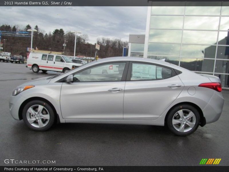 Silver / Gray 2013 Hyundai Elantra GLS
