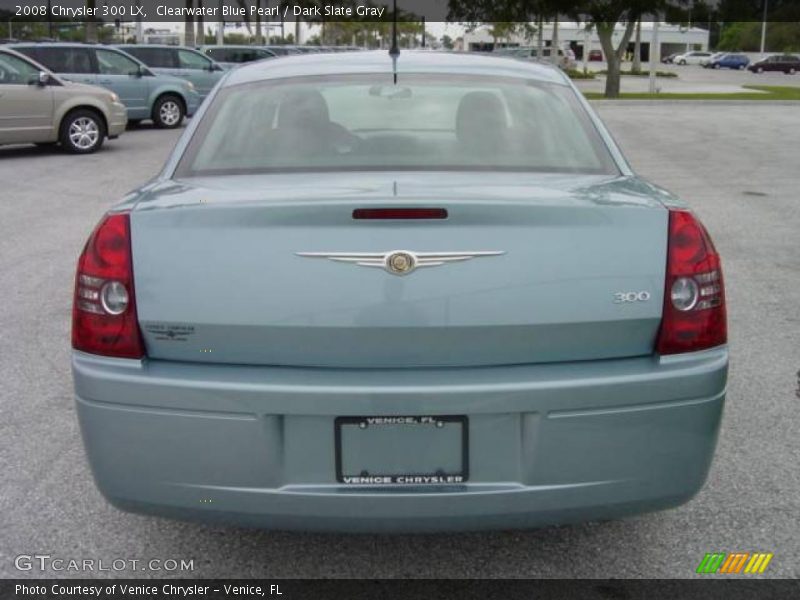 Clearwater Blue Pearl / Dark Slate Gray 2008 Chrysler 300 LX