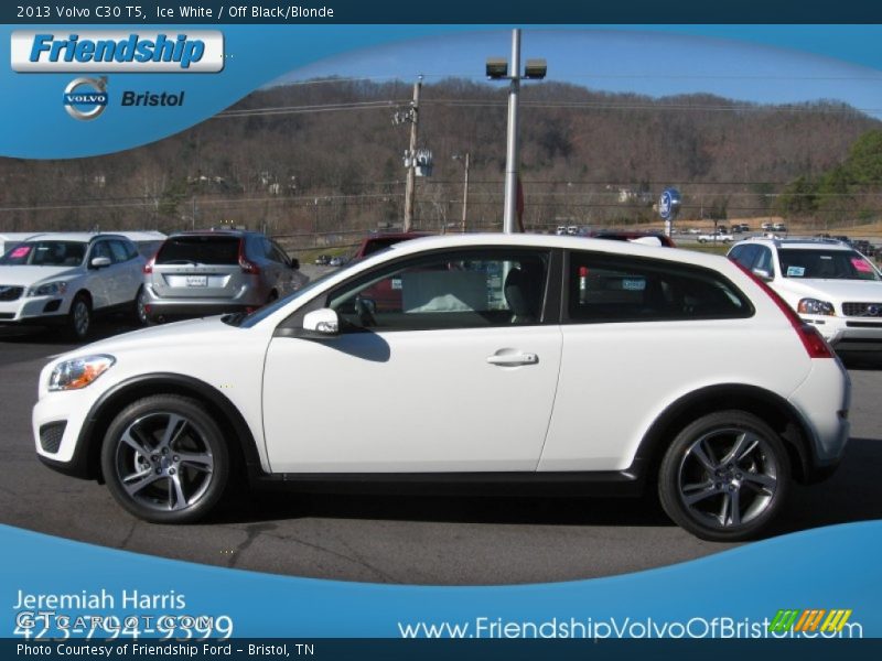 Ice White / Off Black/Blonde 2013 Volvo C30 T5