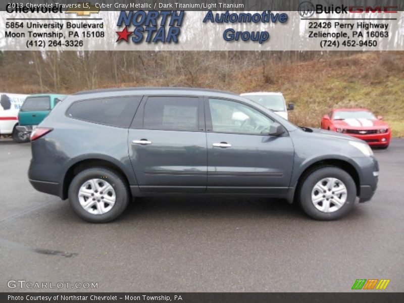 Cyber Gray Metallic / Dark Titanium/Light Titanium 2013 Chevrolet Traverse LS