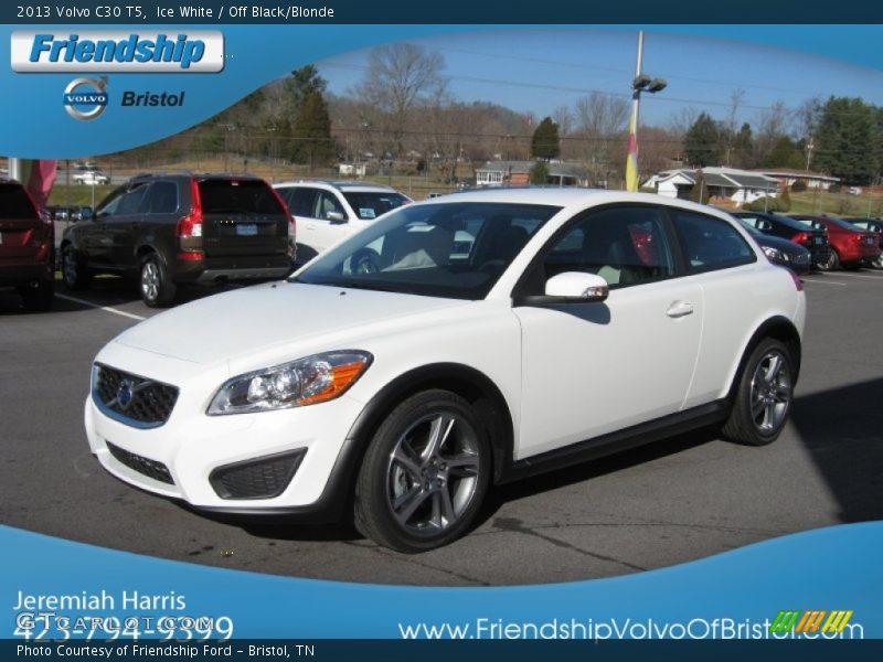 Ice White / Off Black/Blonde 2013 Volvo C30 T5