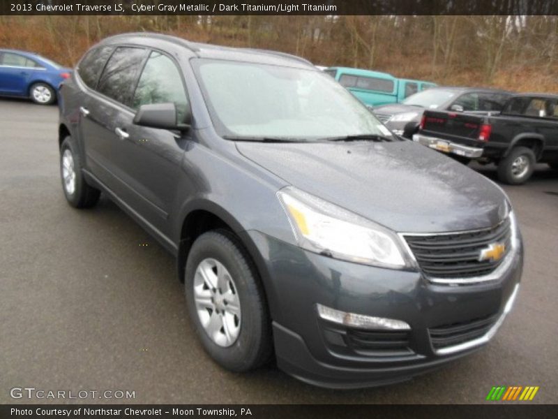 Cyber Gray Metallic / Dark Titanium/Light Titanium 2013 Chevrolet Traverse LS