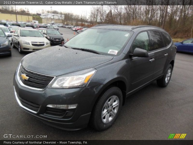 Cyber Gray Metallic / Dark Titanium/Light Titanium 2013 Chevrolet Traverse LS