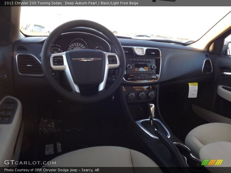 Deep Auburn Pearl / Black/Light Frost Beige 2013 Chrysler 200 Touring Sedan