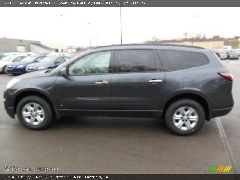 Cyber Gray Metallic / Dark Titanium/Light Titanium 2013 Chevrolet Traverse LS