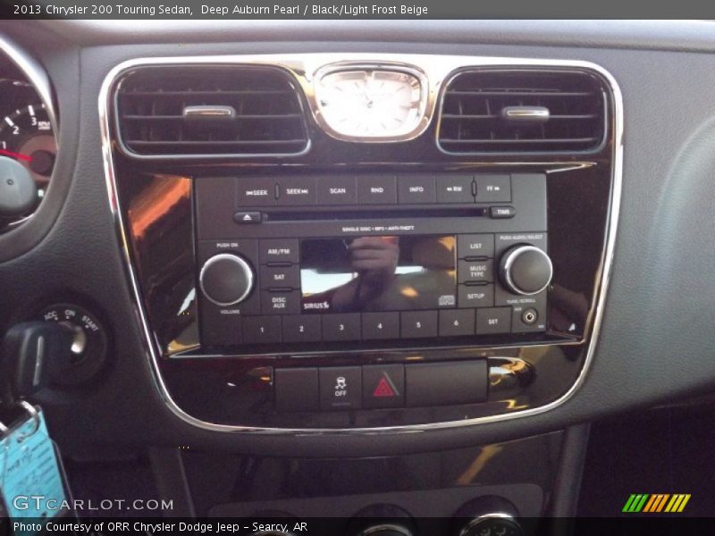 Deep Auburn Pearl / Black/Light Frost Beige 2013 Chrysler 200 Touring Sedan