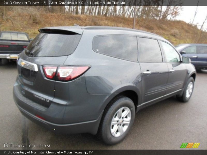 Cyber Gray Metallic / Dark Titanium/Light Titanium 2013 Chevrolet Traverse LS