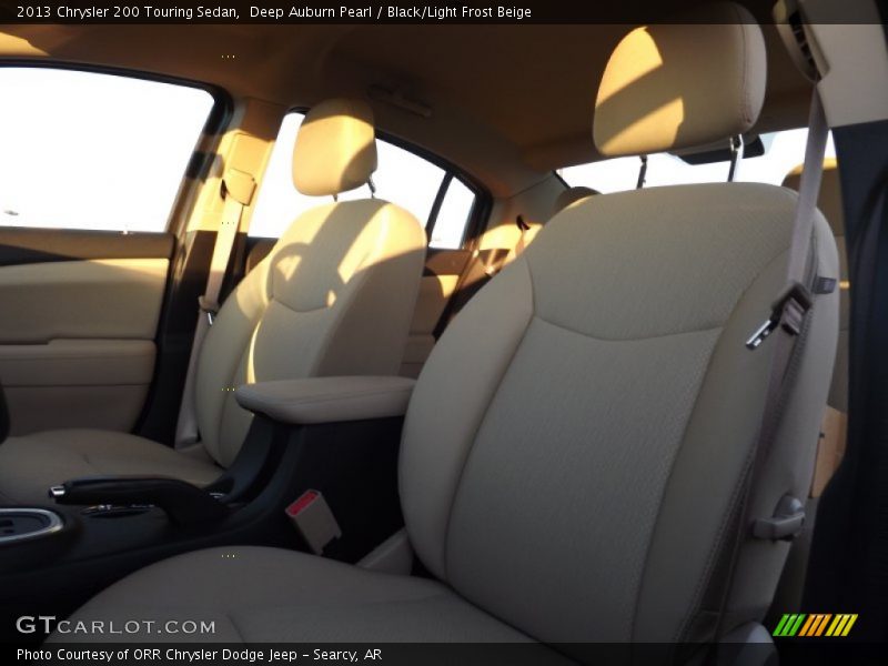 Deep Auburn Pearl / Black/Light Frost Beige 2013 Chrysler 200 Touring Sedan
