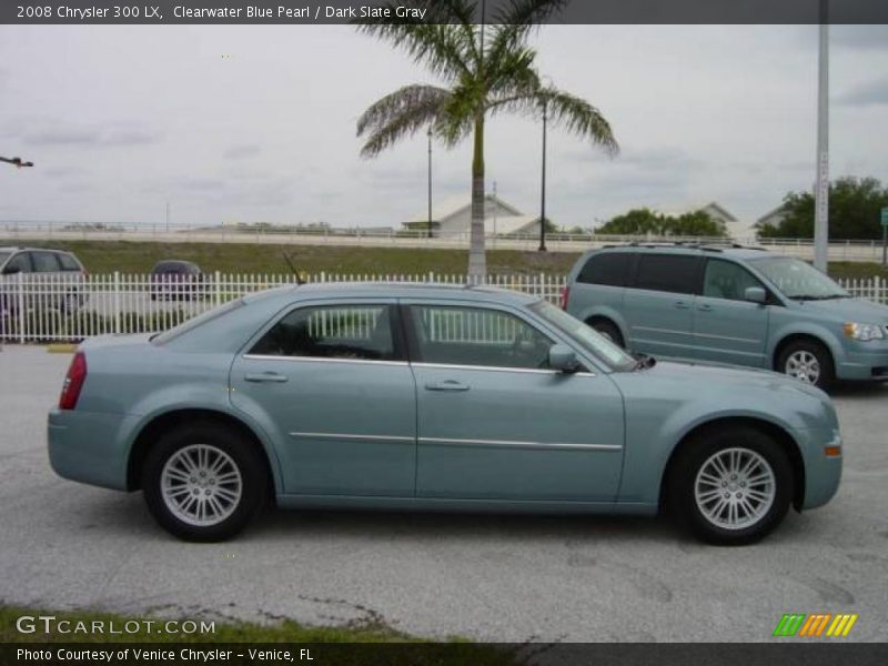 Clearwater Blue Pearl / Dark Slate Gray 2008 Chrysler 300 LX
