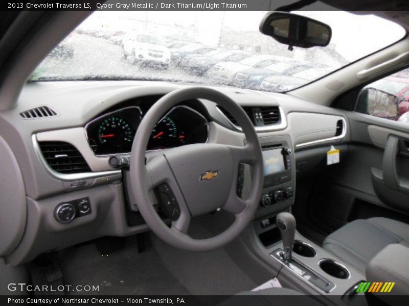 Cyber Gray Metallic / Dark Titanium/Light Titanium 2013 Chevrolet Traverse LS