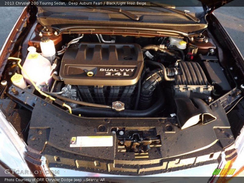 Deep Auburn Pearl / Black/Light Frost Beige 2013 Chrysler 200 Touring Sedan