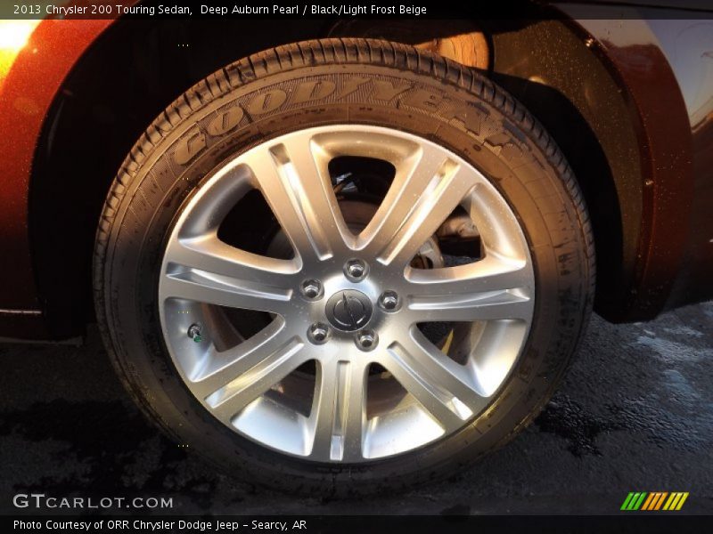 Deep Auburn Pearl / Black/Light Frost Beige 2013 Chrysler 200 Touring Sedan