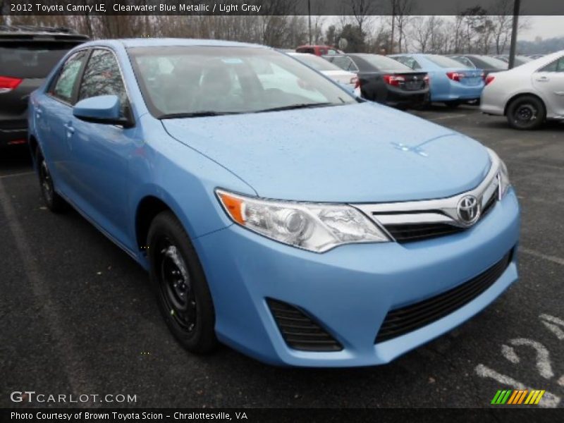 Clearwater Blue Metallic / Light Gray 2012 Toyota Camry LE