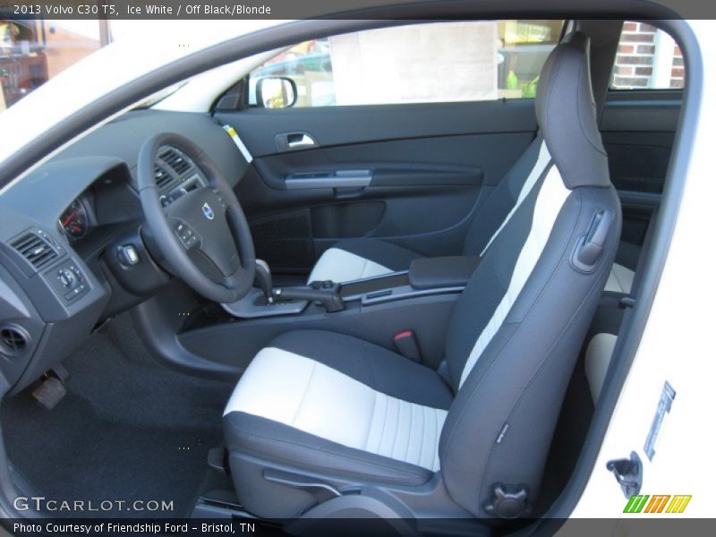 Ice White / Off Black/Blonde 2013 Volvo C30 T5