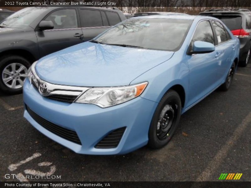 Clearwater Blue Metallic / Light Gray 2012 Toyota Camry LE