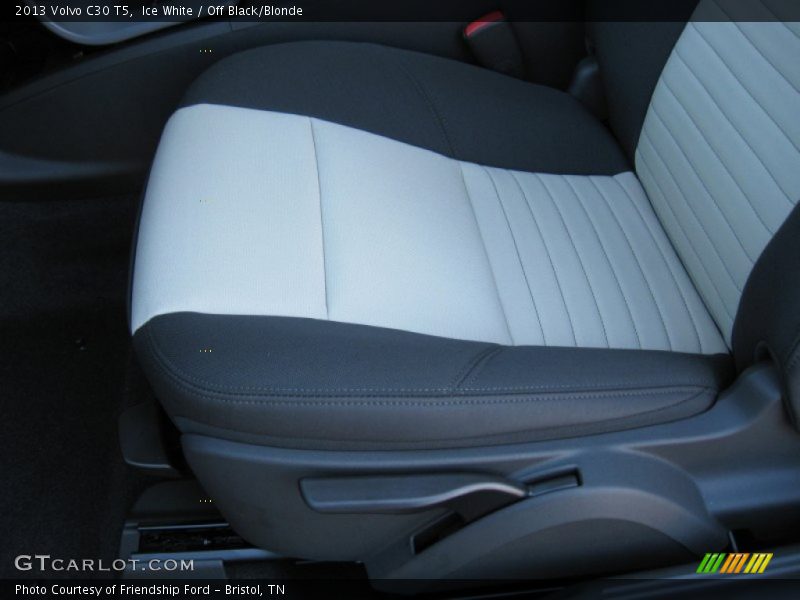 Ice White / Off Black/Blonde 2013 Volvo C30 T5