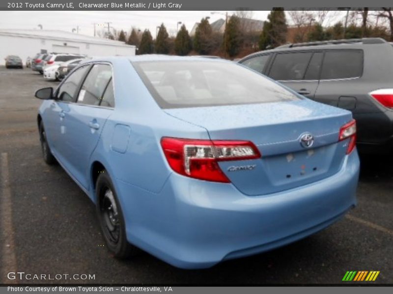 Clearwater Blue Metallic / Light Gray 2012 Toyota Camry LE