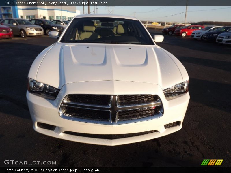 Ivory Pearl / Black/Light Frost Beige 2013 Dodge Charger SE