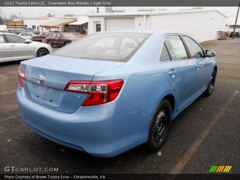 Clearwater Blue Metallic / Light Gray 2012 Toyota Camry LE