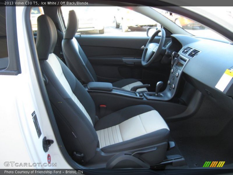 Ice White / Off Black/Blonde 2013 Volvo C30 T5