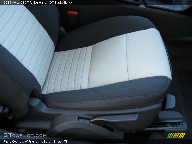 Ice White / Off Black/Blonde 2013 Volvo C30 T5