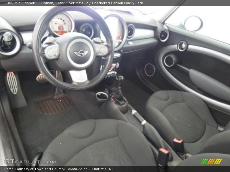 Dark Silver Metallic / Checkered Carbon Black/Black 2009 Mini Cooper S Clubman