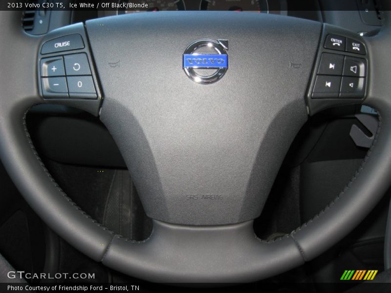 Ice White / Off Black/Blonde 2013 Volvo C30 T5